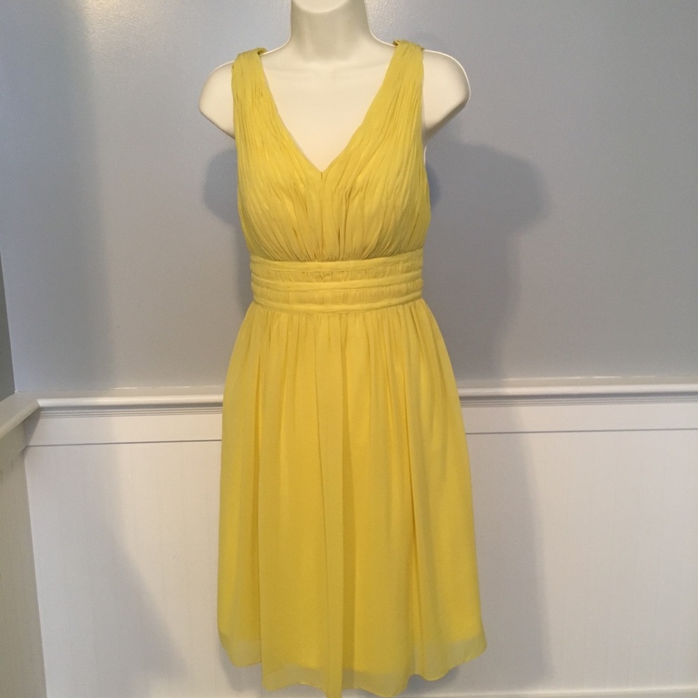 Yellow Donna Morgan Formal Dress